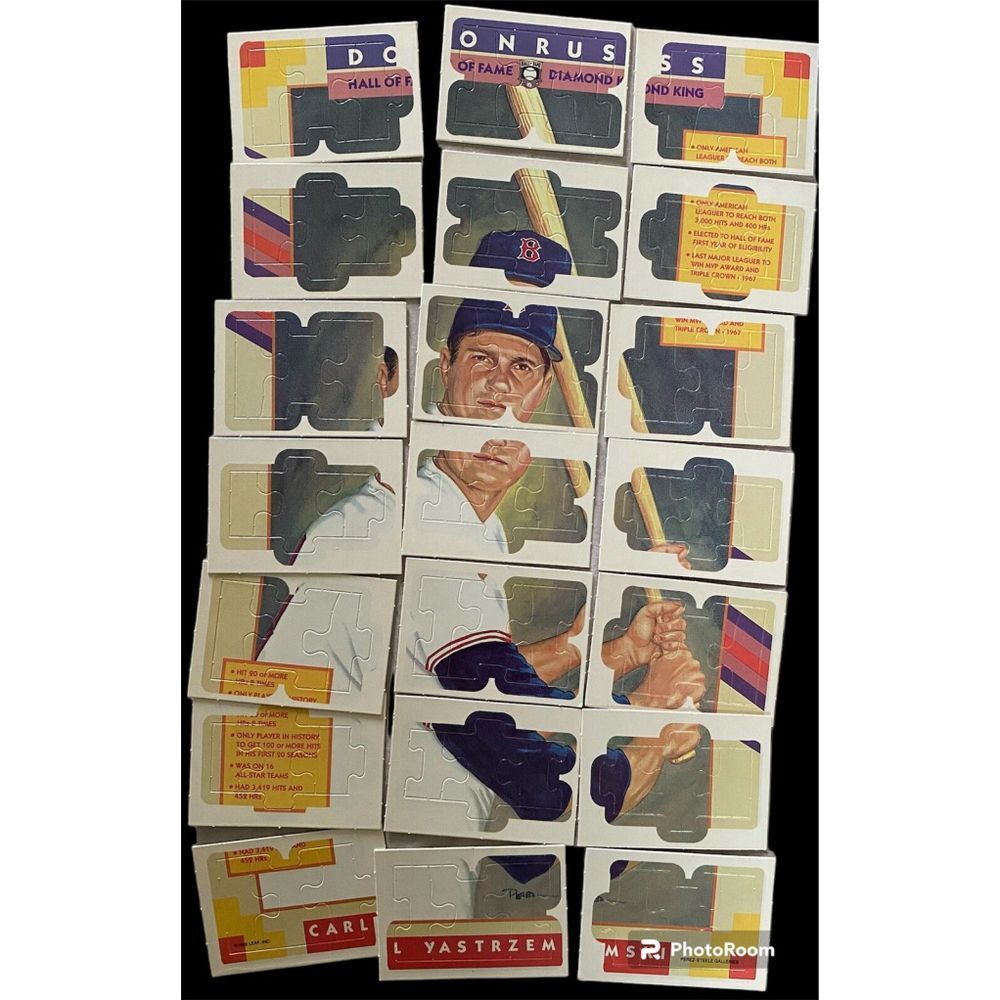 CARL YASTRZEMSKI (Boston) 1989 DONRUSS/LEAF HOF/DIAMOND KING COMPLETE Puzzle